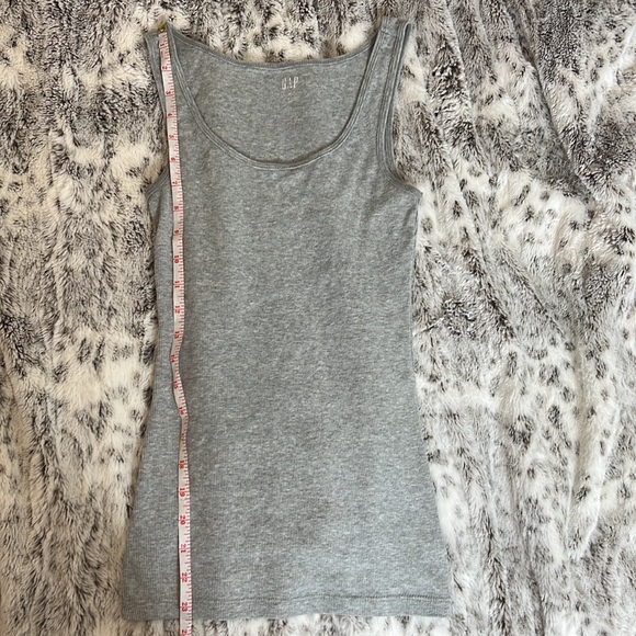 Gap Gray Ribbed Tank Top XS - Picture 5 of 6